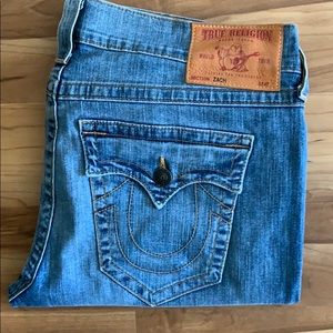 Light wash True Religion denim